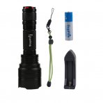 SupFire. 450 lumen (CREE-R5) LED Torch Flashlight with 18650 battery and charger, C8-R5, A Set