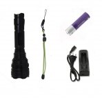 SupFire. 900 lumen CREE-T6 Waterproof led F6 flashlight with battery+charger, F6, A Set