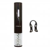 EWIMART Electric Wine Bottle Opener, Fast Automatic Screwpull Wine Bottle Opener, Cordless Electric Corkscrew Battery Bottle Opener with Foil Cutter Black Color